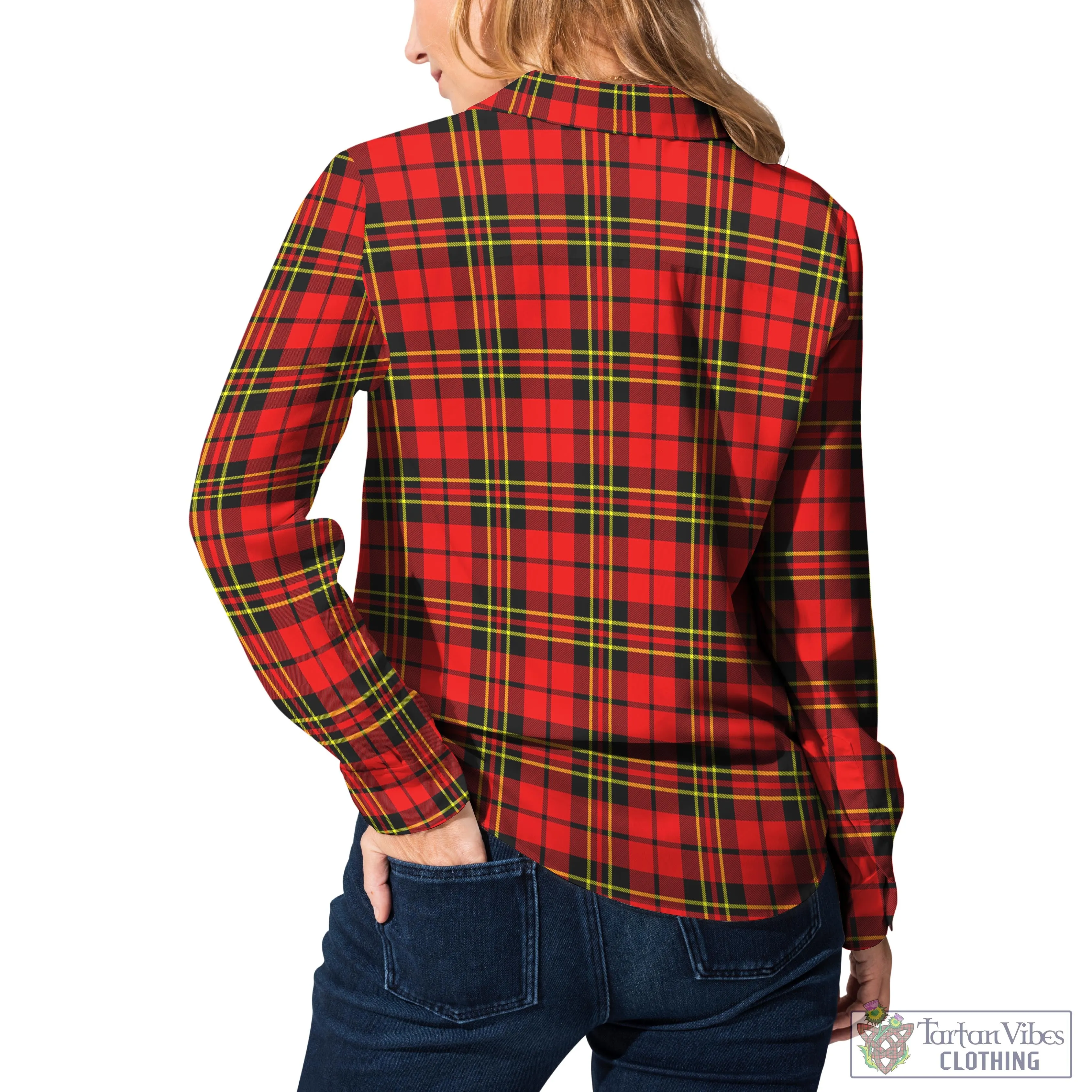 Brodie Modern Tartan Women's Casual Shirt with Family Crest