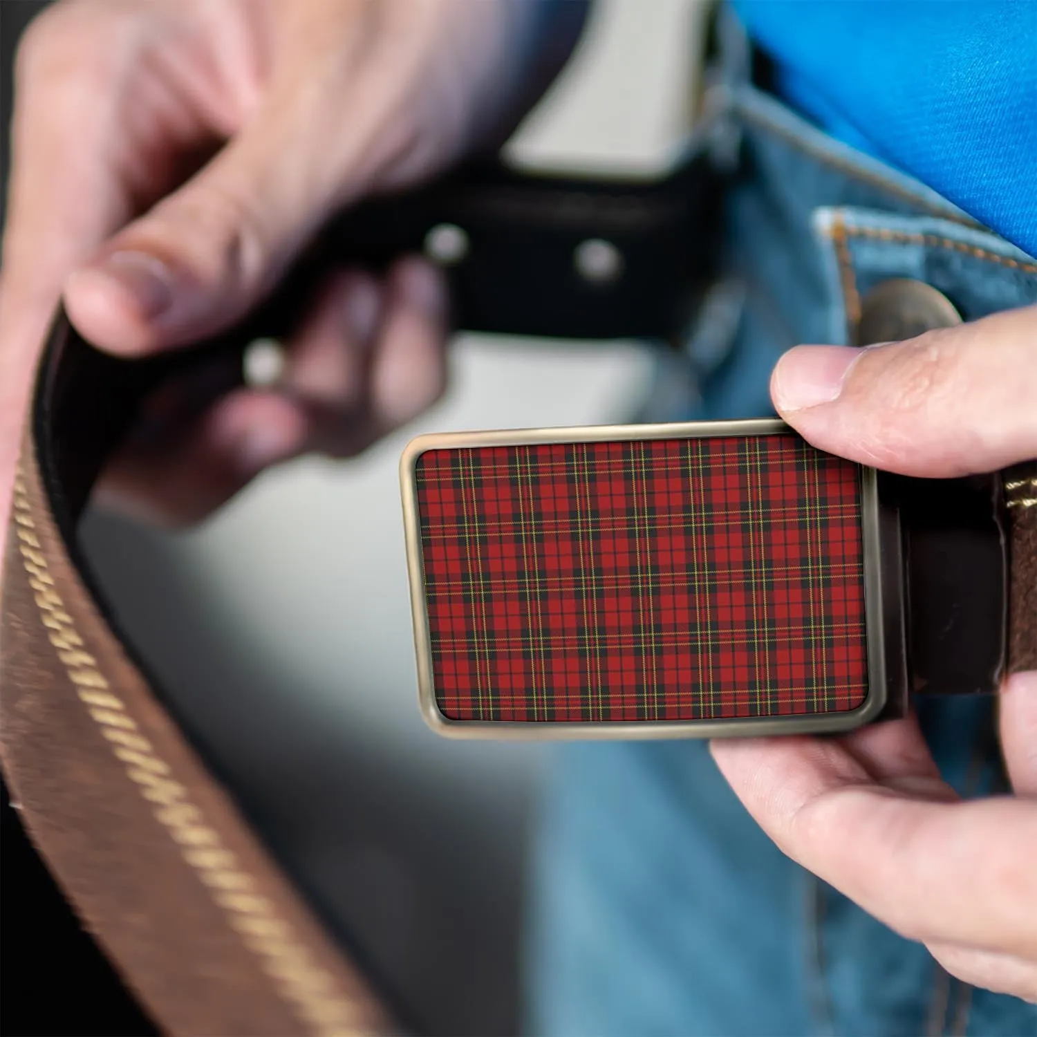 Brodie Tartan Belt Buckles