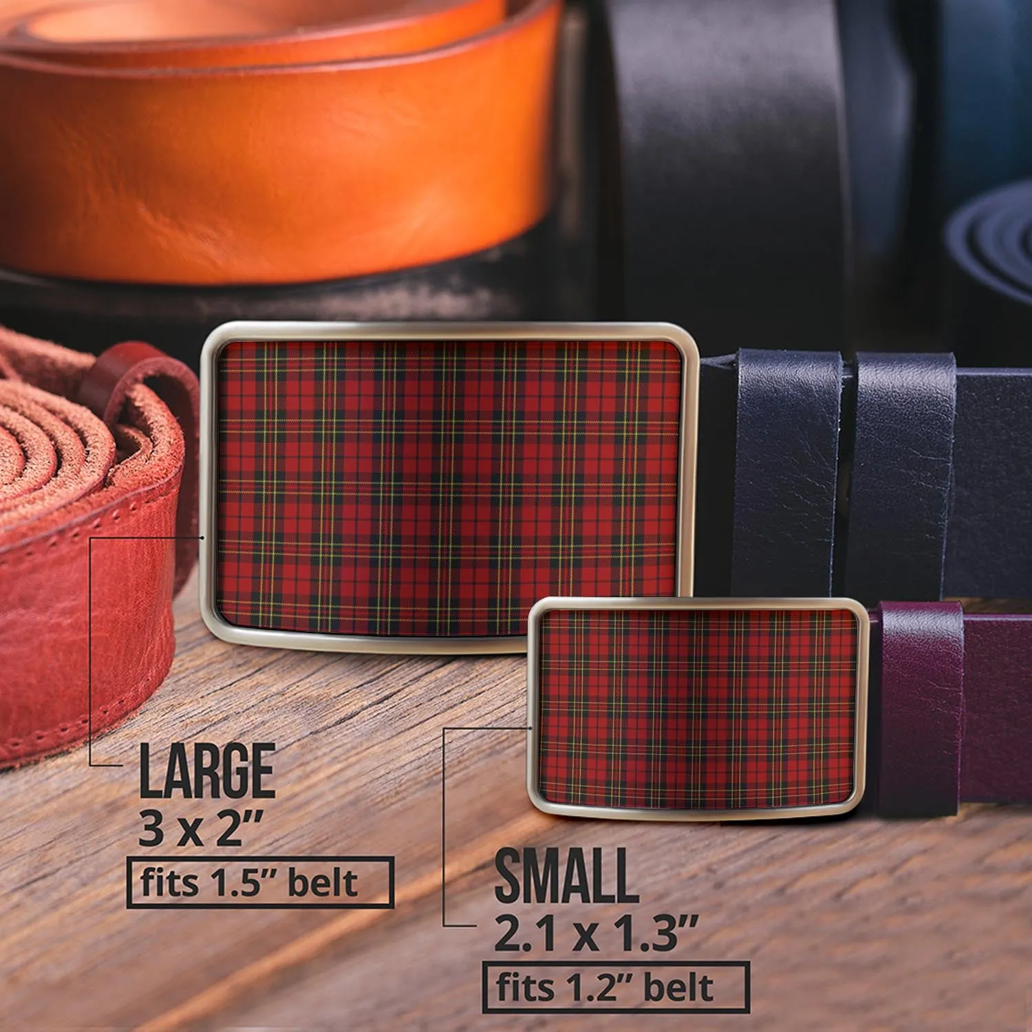 Brodie Tartan Belt Buckles