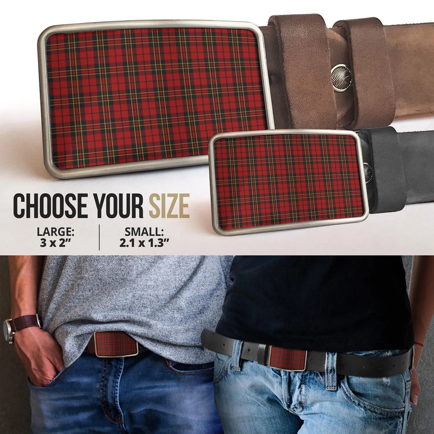 Brodie Tartan Belt Buckles