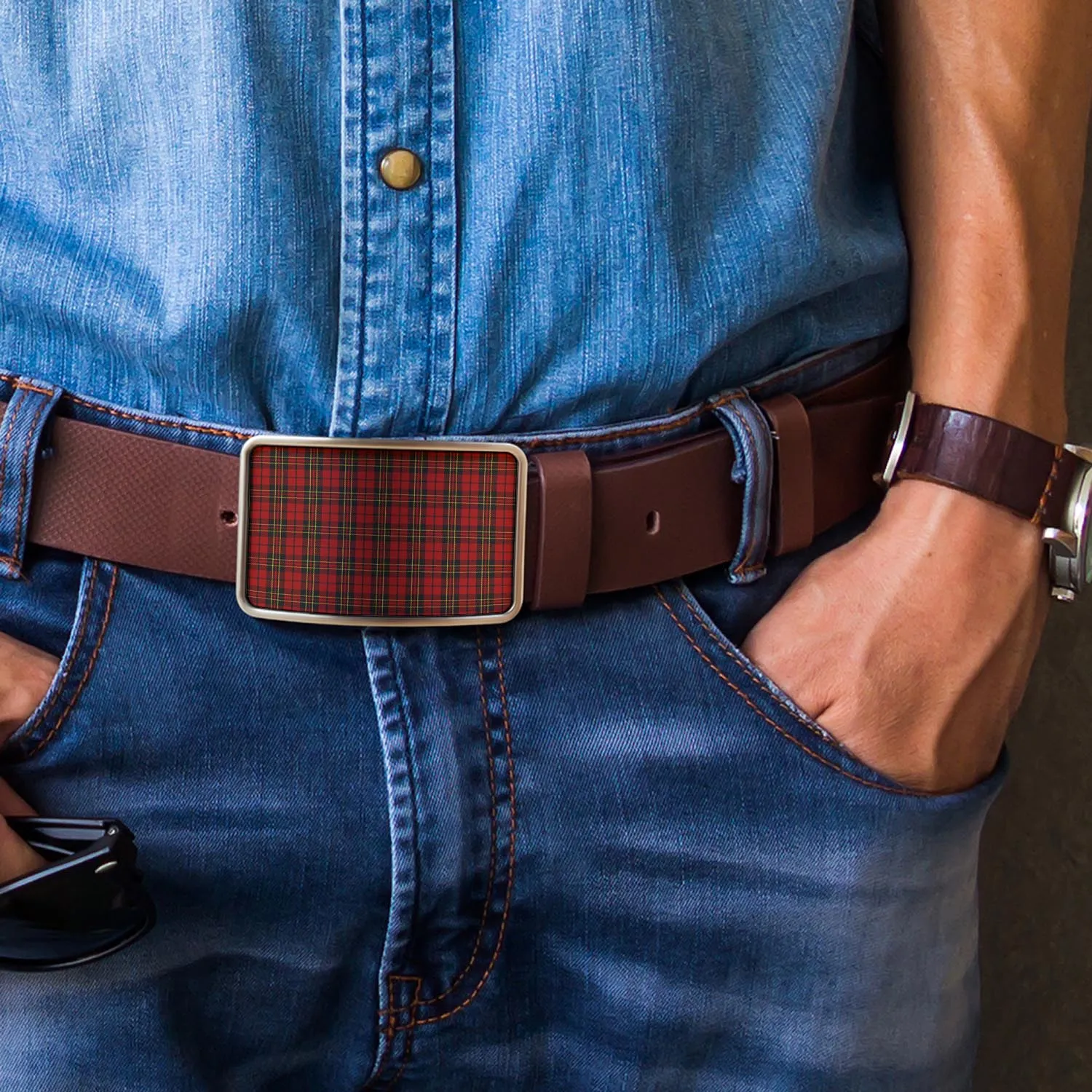 Brodie Tartan Belt Buckles