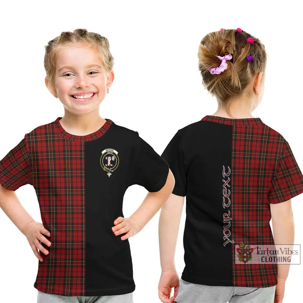 Brodie Tartan Kid T-Shirt with Family Crest and Half Of Me Style