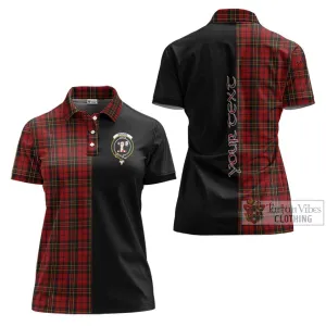 Brodie Tartan Women's Polo Shirt with Family Crest and Half Of Me Style