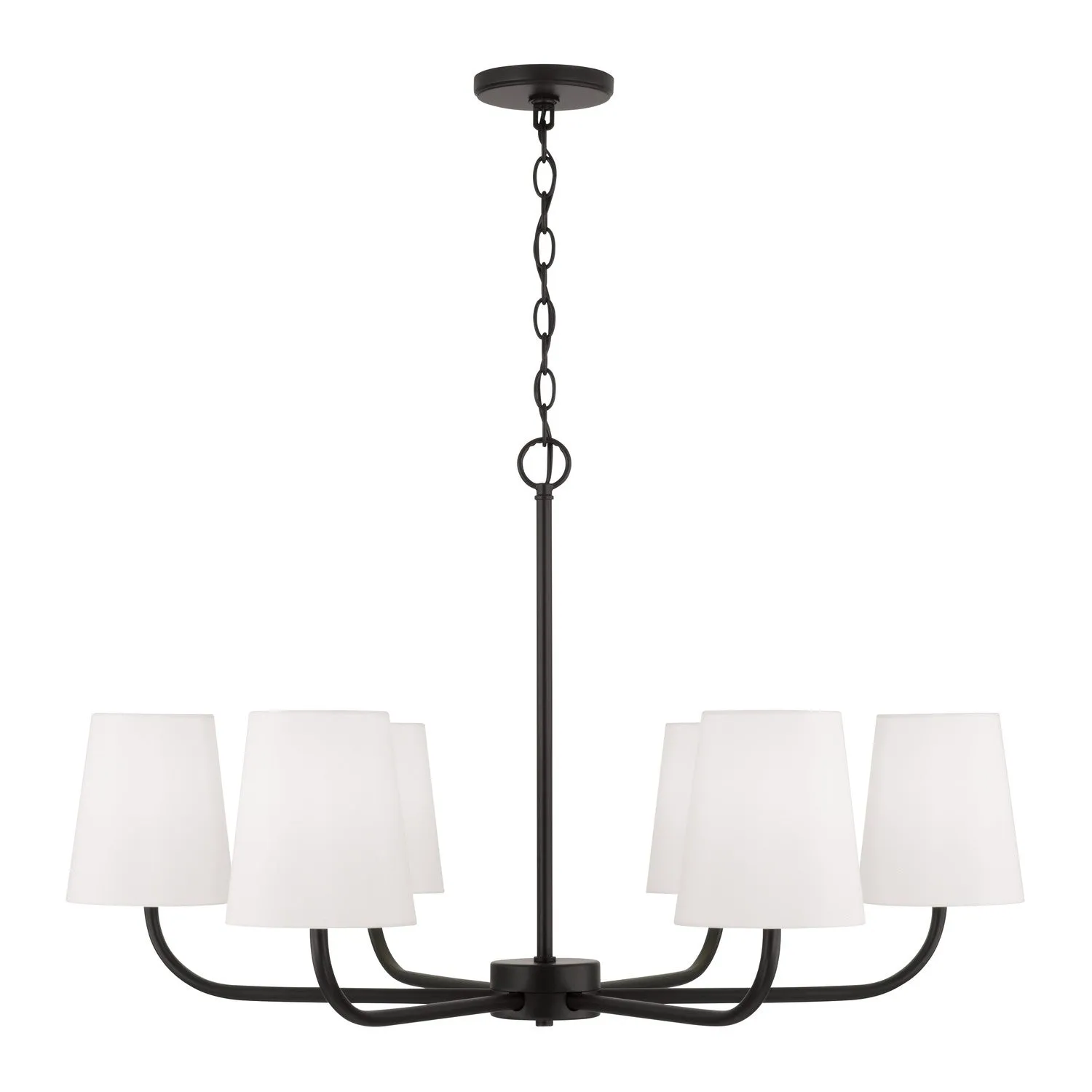 Brody 6-Light Chandelier in Matte Black