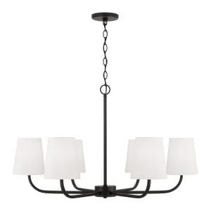 Brody 6-Light Chandelier in Matte Black