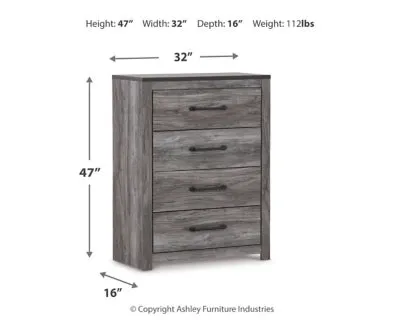 Bronyan Queen Panel Bed with Mirrored Dresser and Chest