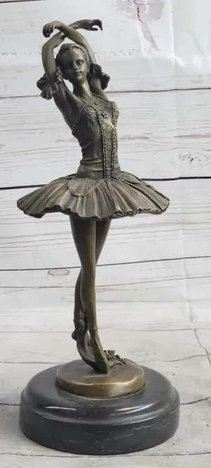 Bronze Handcrafted Art  Sculpture Prima Ballerina Dancer Ballet Statue Metal