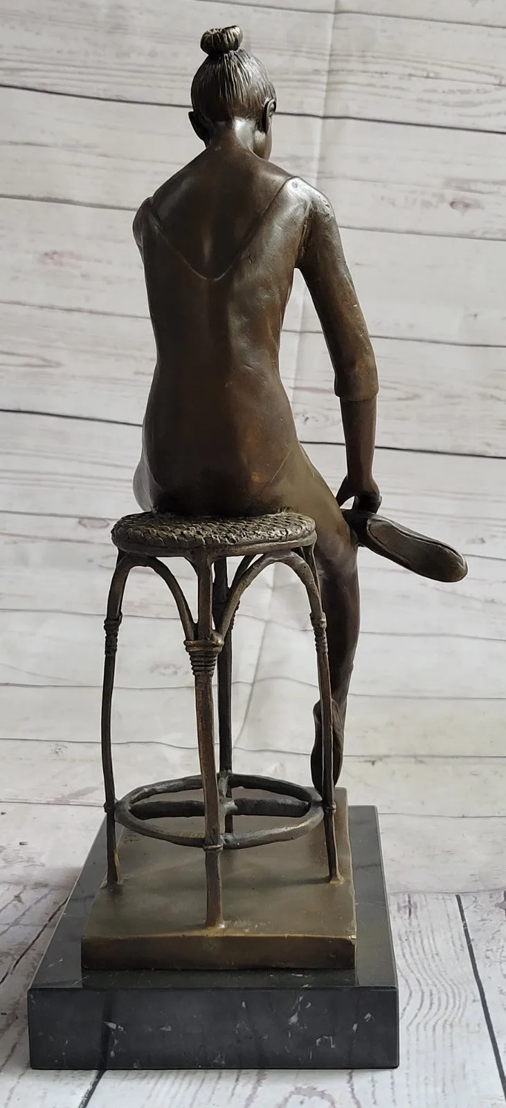 Bronze Sculpture Hand Made Young Ballerina by Colinet Hot Cast Figurine