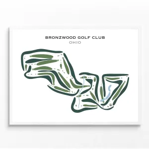 Bronzwood Golf Club, Ohio - Printed Golf Courses