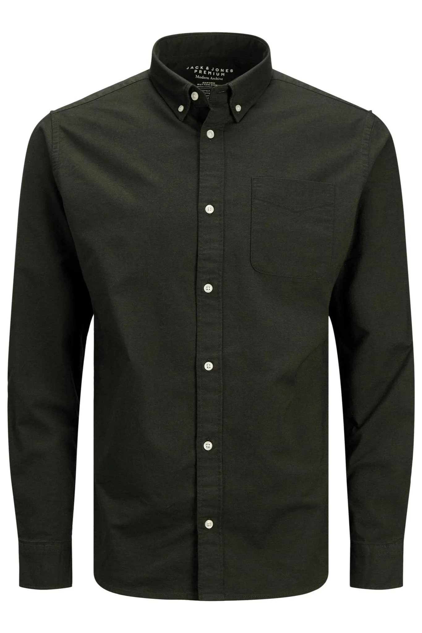 Brook Oxford Organic Cotton Shirt - Dusty Olive