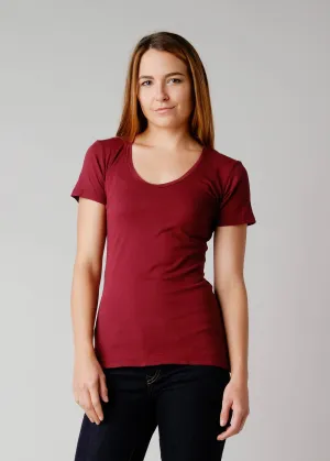 Brooklyn Denim Co. Organic Cotton Swoop Neck Tee - Mendocino