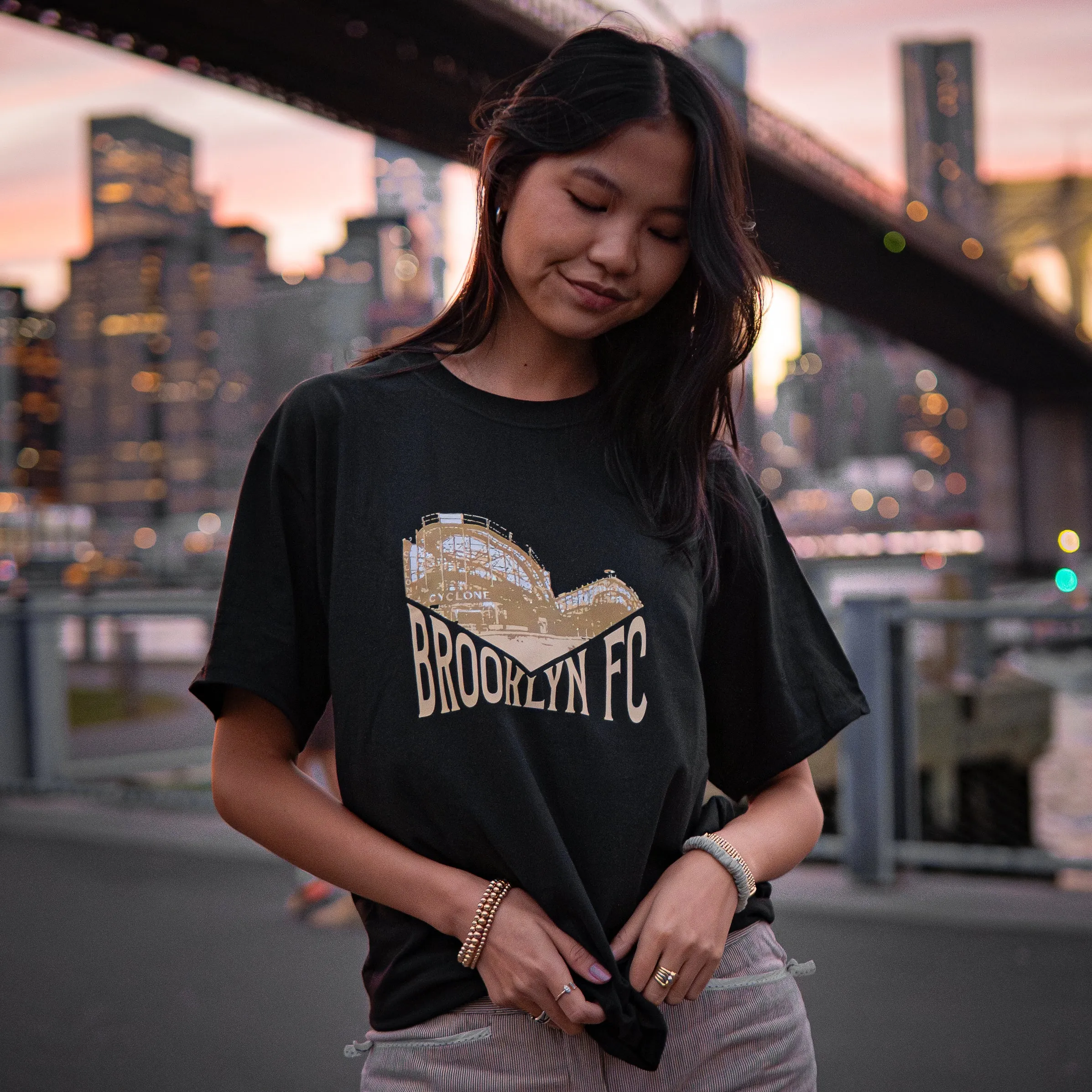 Brooklyn FC Cyclone Retro Black T-Shirt