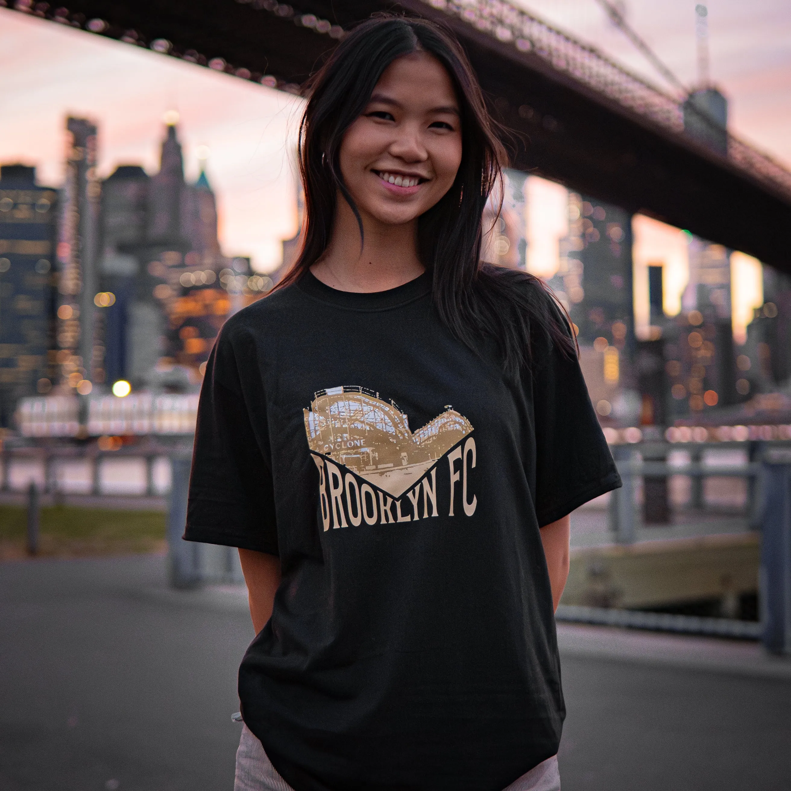 Brooklyn FC Cyclone Retro Black T-Shirt