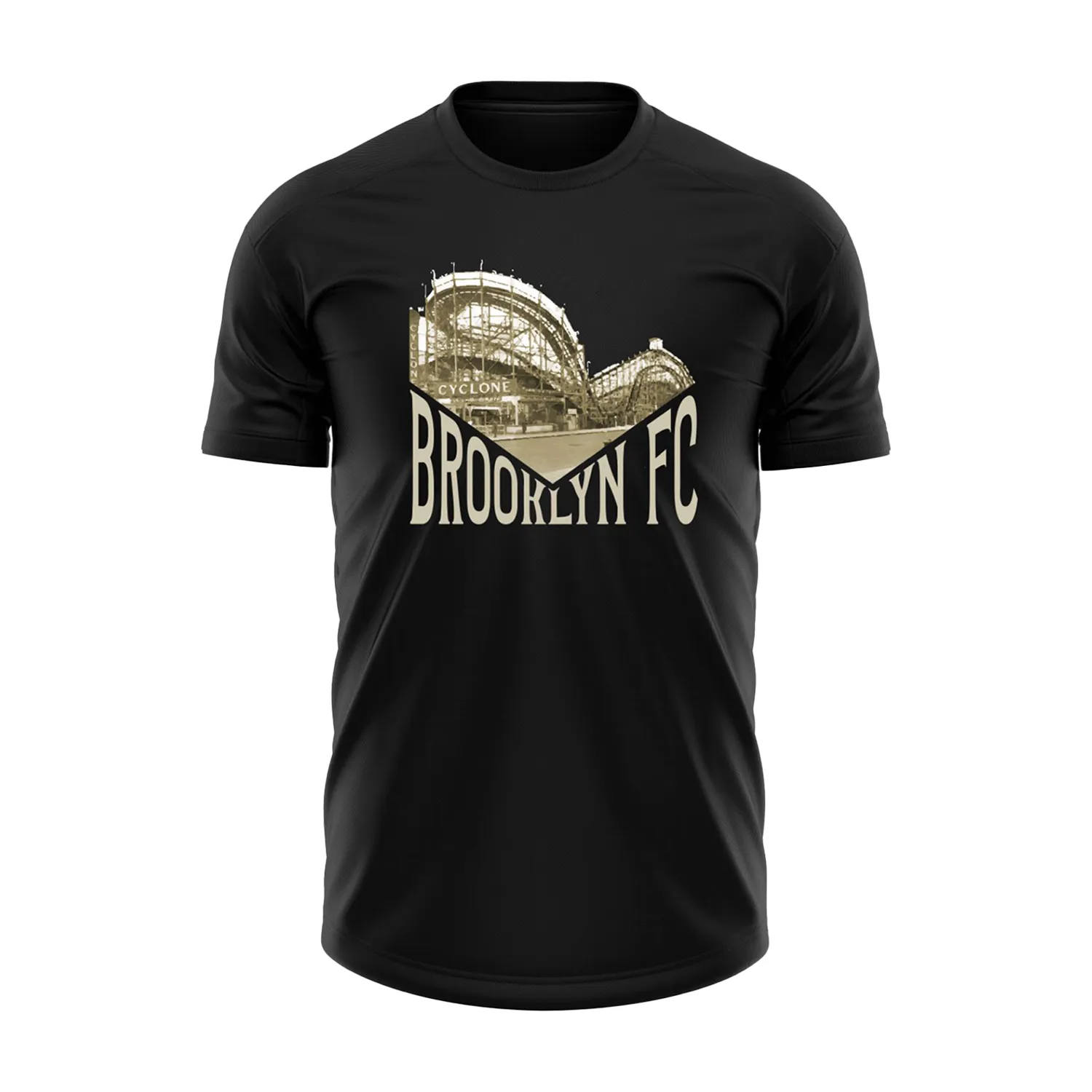 Brooklyn FC Cyclone Retro Black T-Shirt