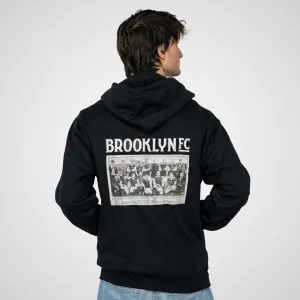 Brooklyn FC Soccer Retro Black Full Zip Up Jacket