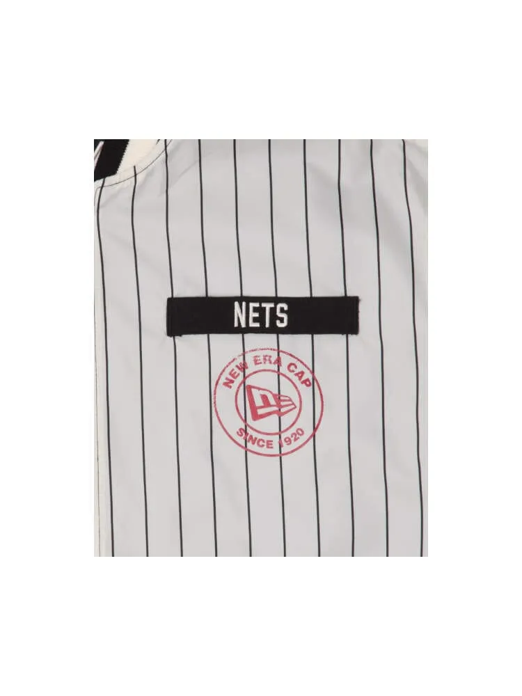 BROOKLYN NETS X ALPHA X NEW ERA L-2B BOMBER JACKET