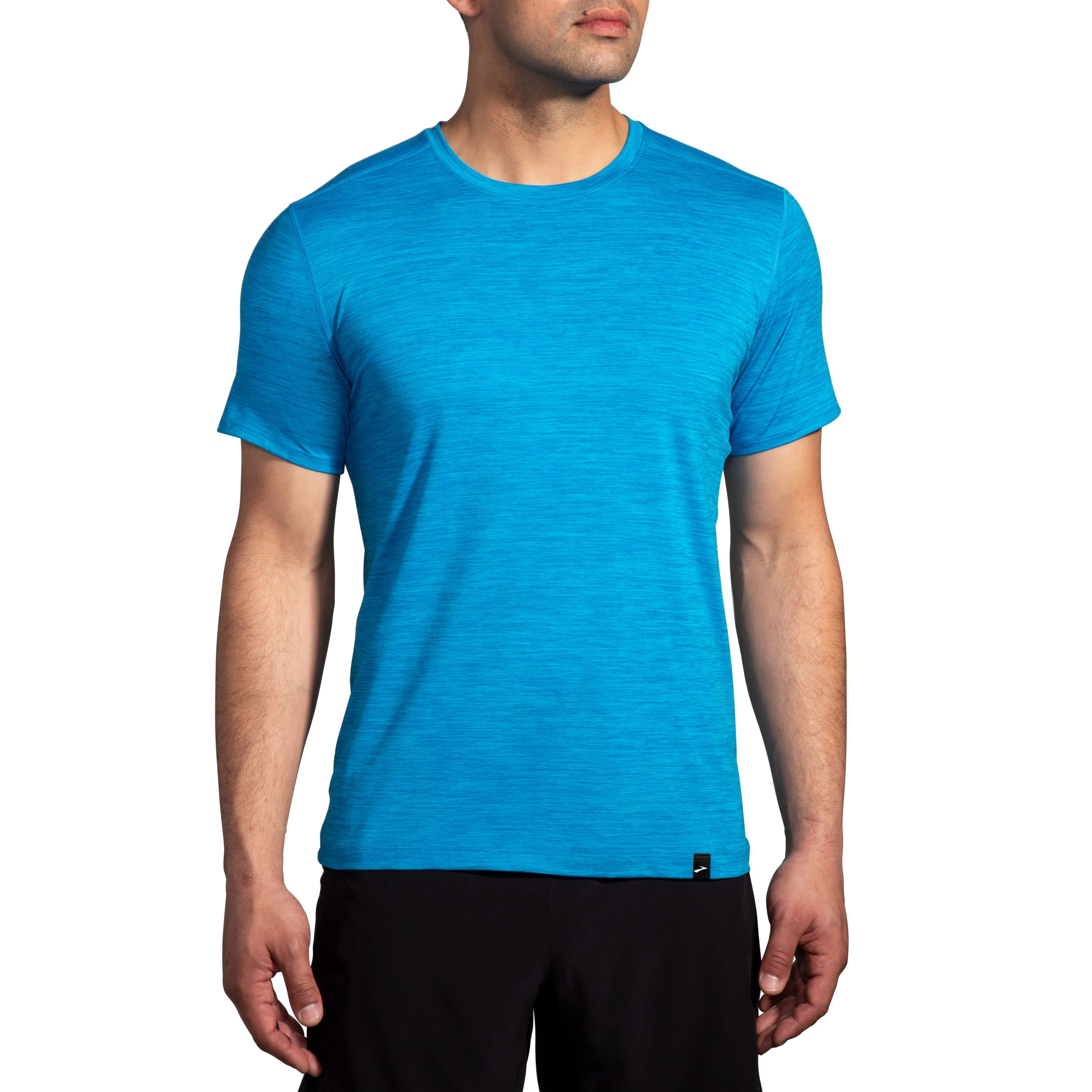 Brooks | Luxe Short Sleeve | Men's | Heather Cerulean