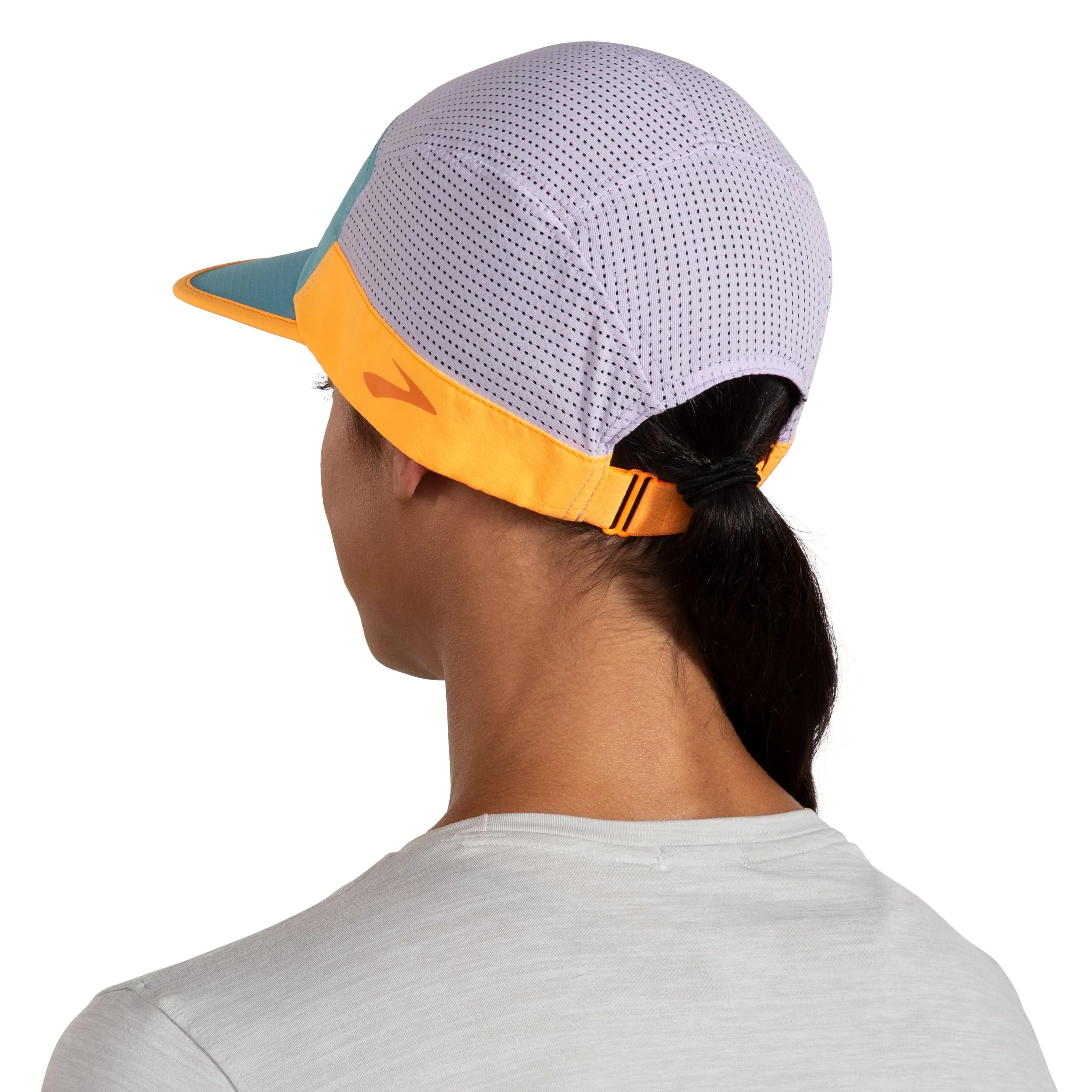 Brooks | Propel Mesh Hat | Unisex | Aqua/Light Purple/Orange Pop