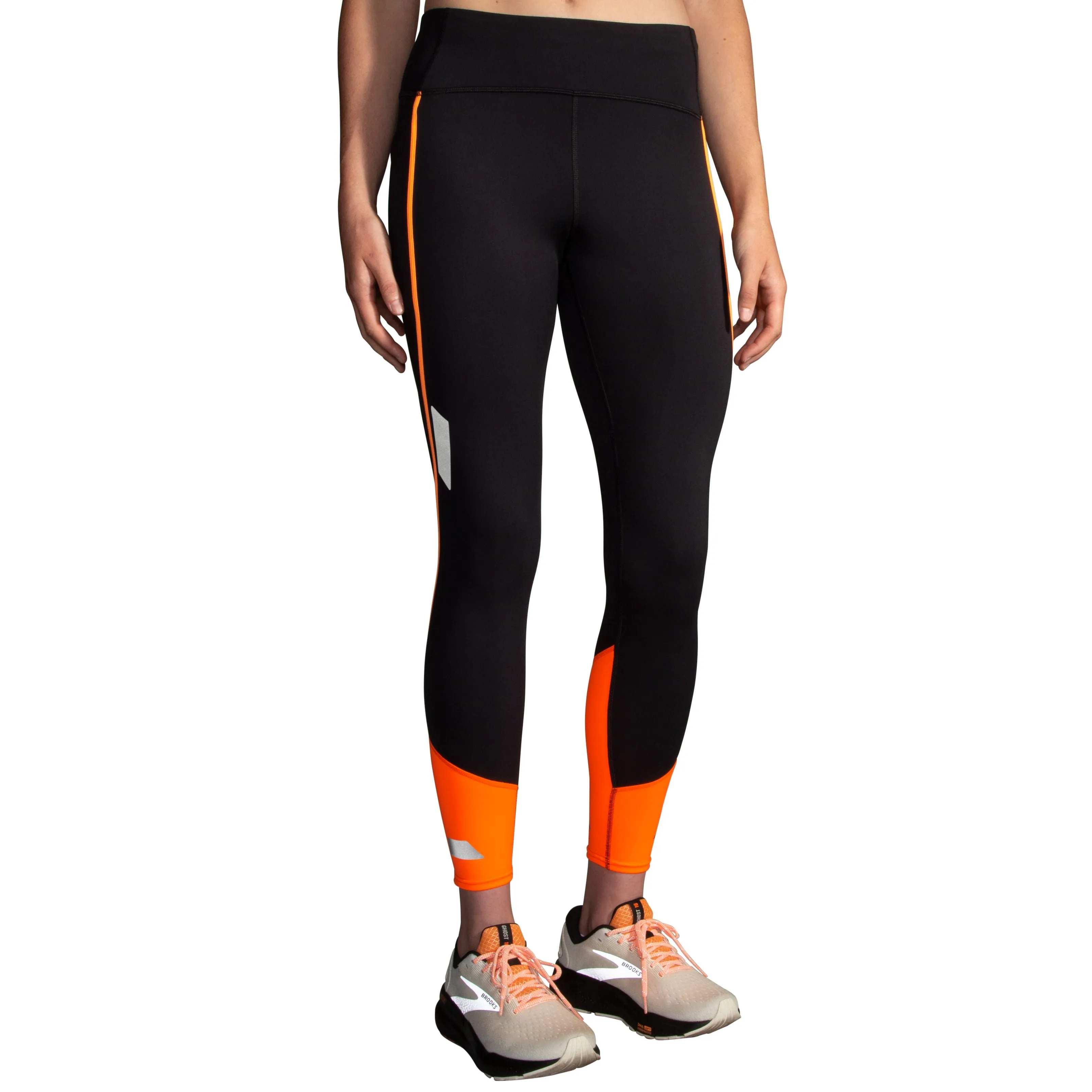 Brooks | Run Visible Tight 2.0 | Women's | Black/Fluoro Flash