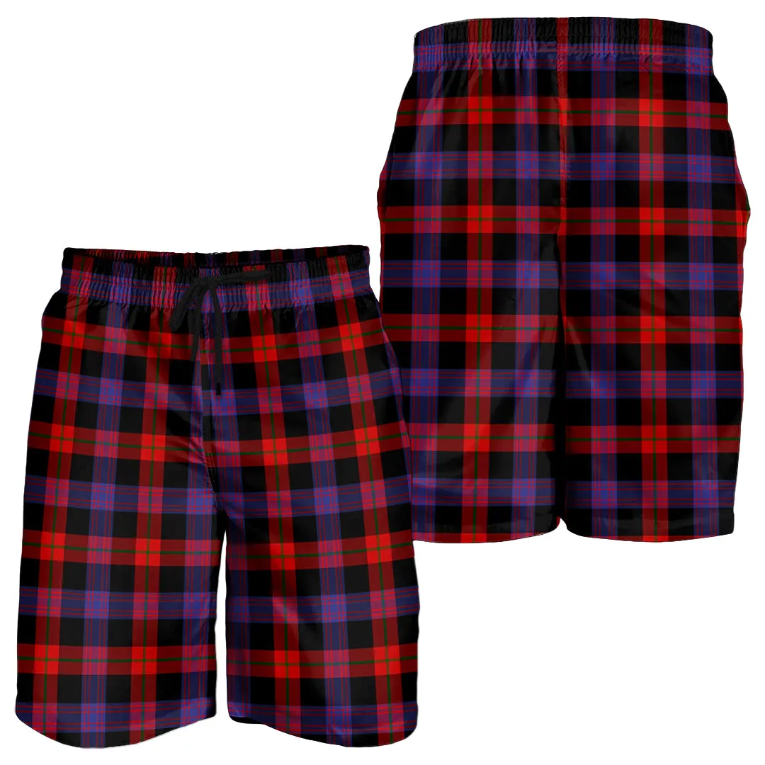 Broun Modern Tartan Mens Shorts