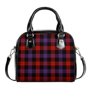 Broun Modern Tartan Shoulder Handbags