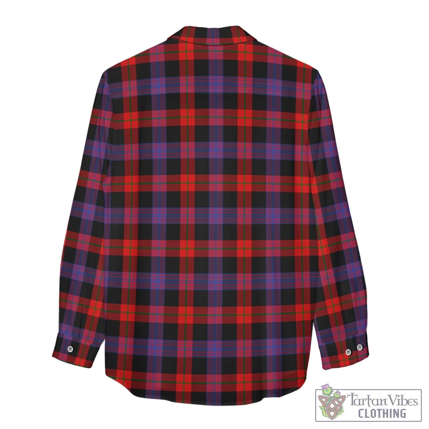 Broun Modern Tartan Women's Casual Shirt