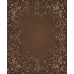 Brown Antique Vine Printed Backdrop