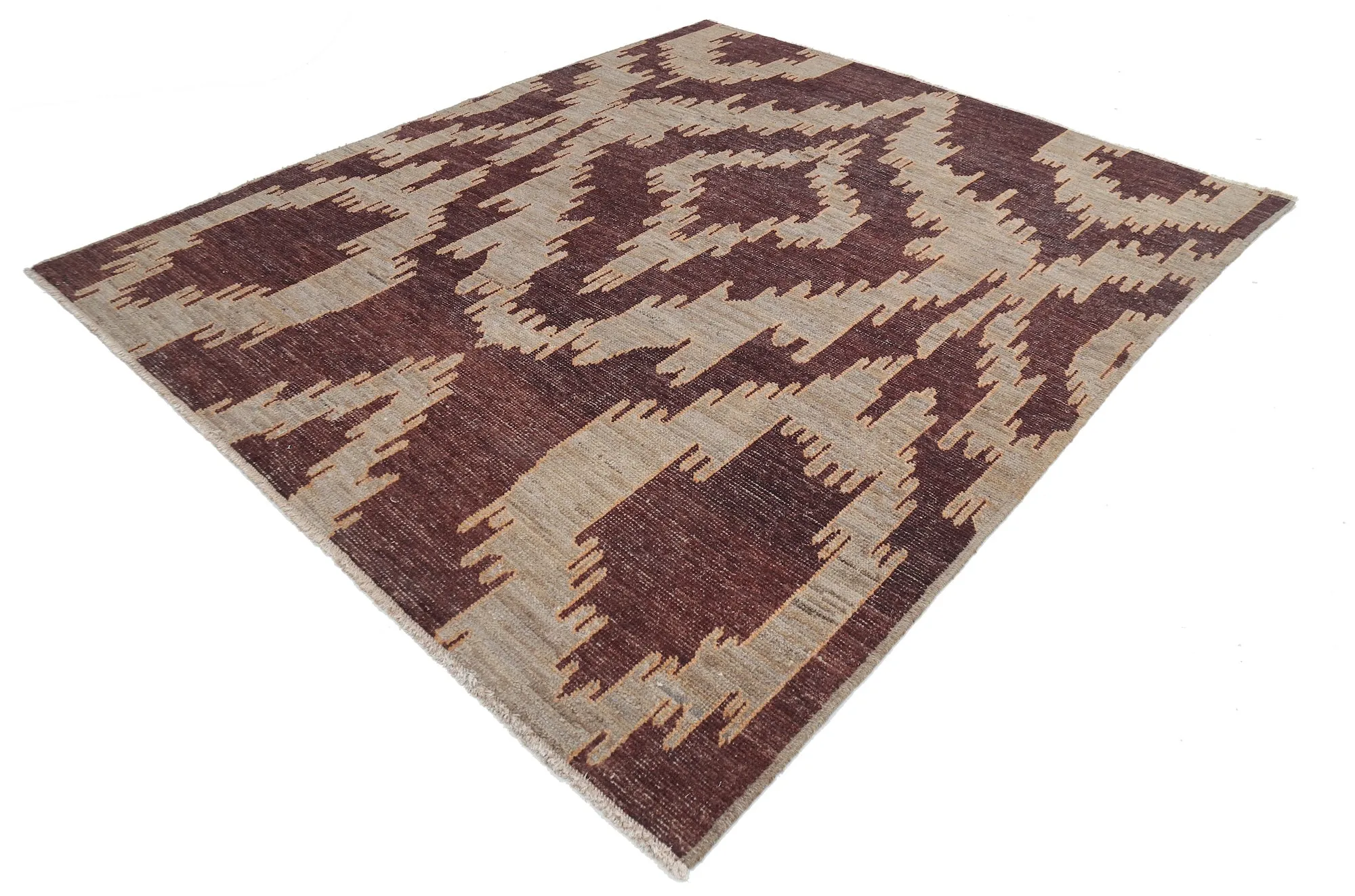 Brown Baluch Revival Hand Knotted Rug