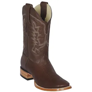 Brown Boots Square Toe