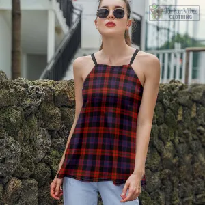 Brown (Broun) Tartan Loose Halter Neck Camisole