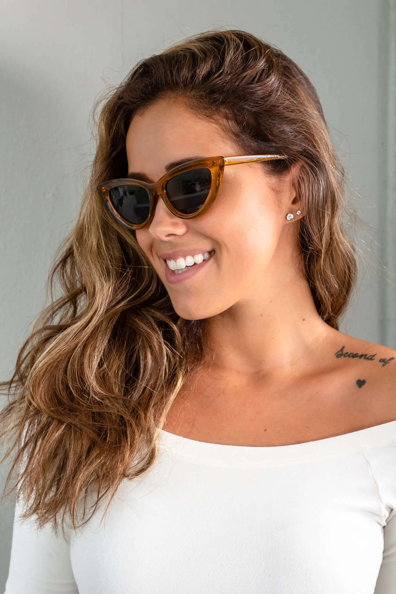 Brown Cat Eye Sunglasses