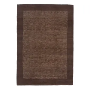 Brown Contemporary Wool Rug - 8'1" x 11'7"