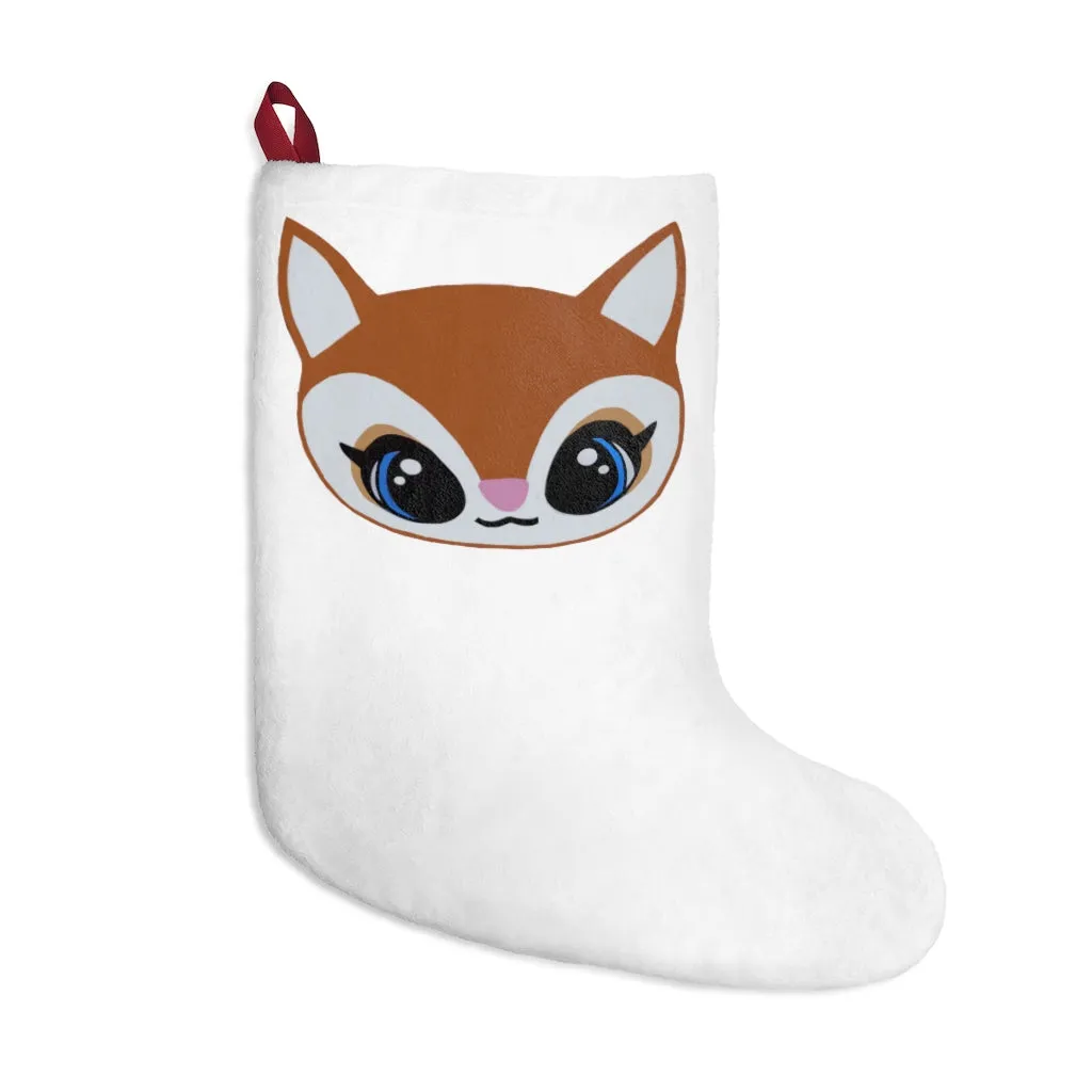 Brown Deer Head Christmas Stockings