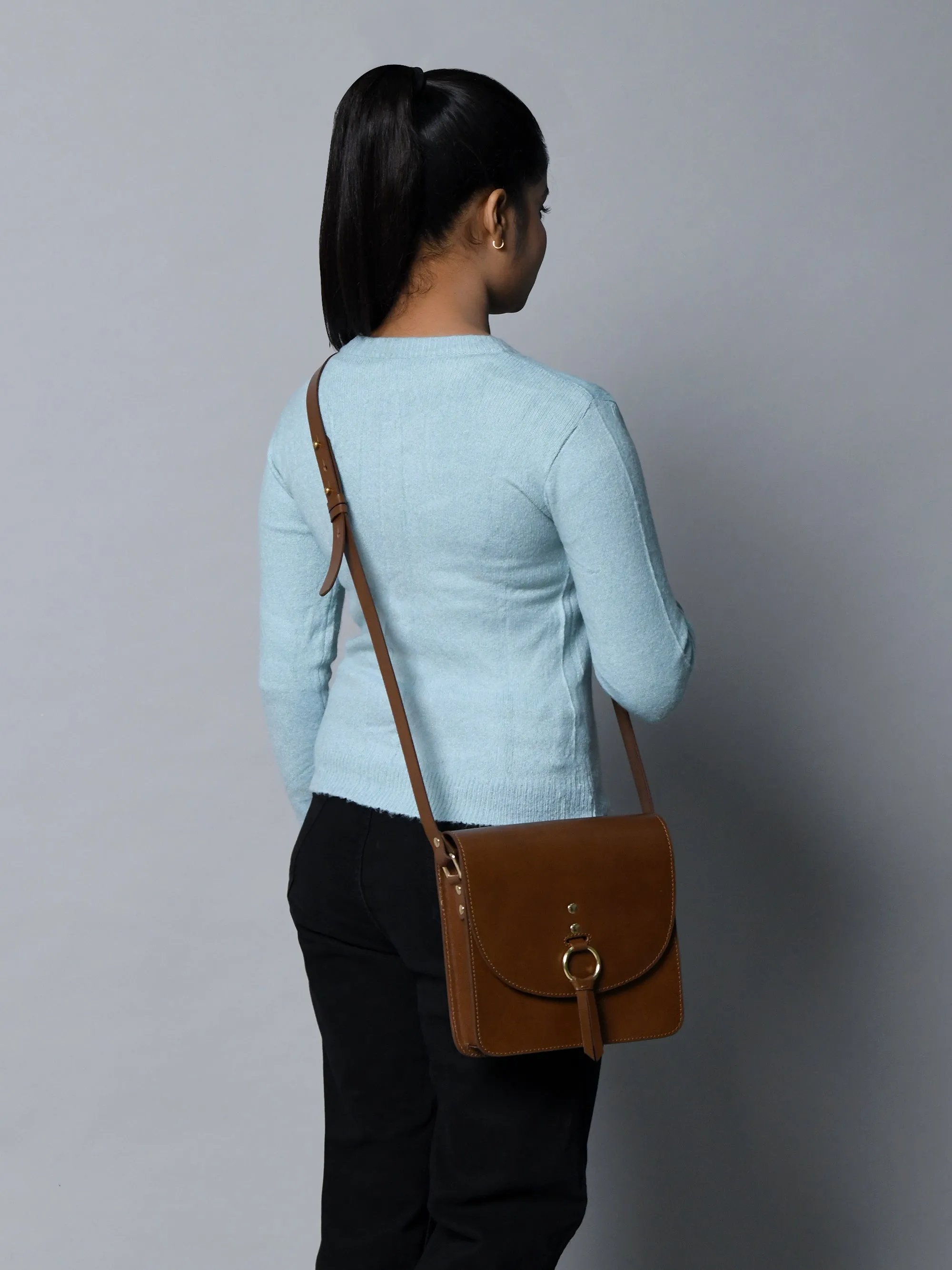 Brown Elegance Crossbody Sling Bag