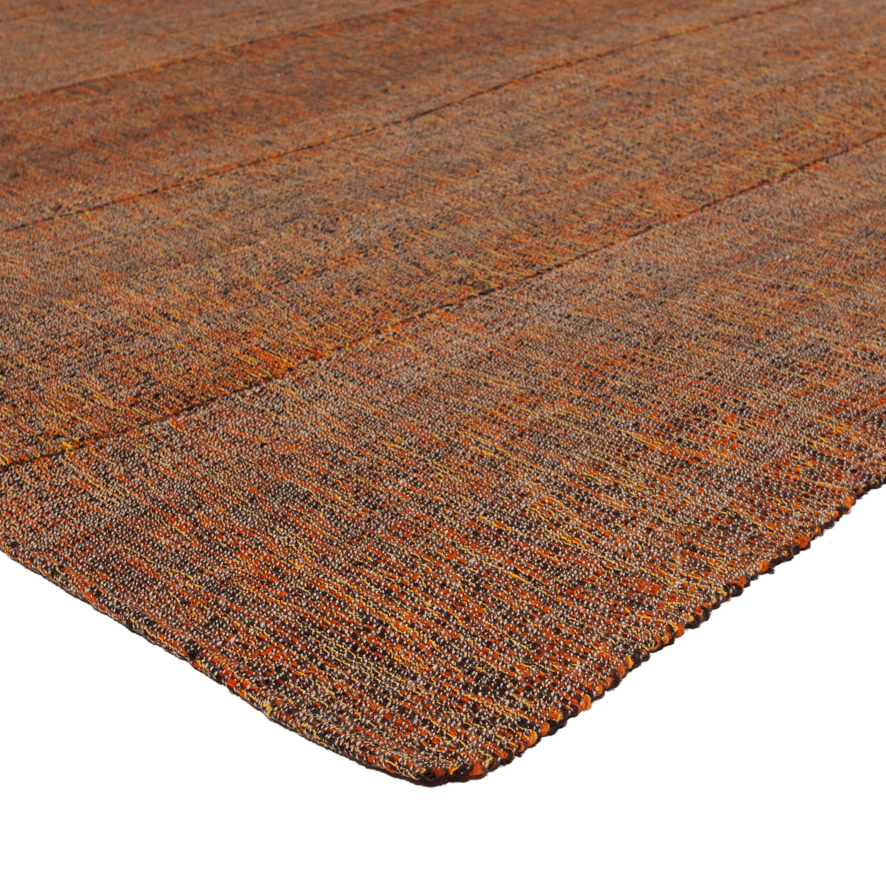 Brown Flatweave Wool Persian Rug - 9'4" x 13'9"