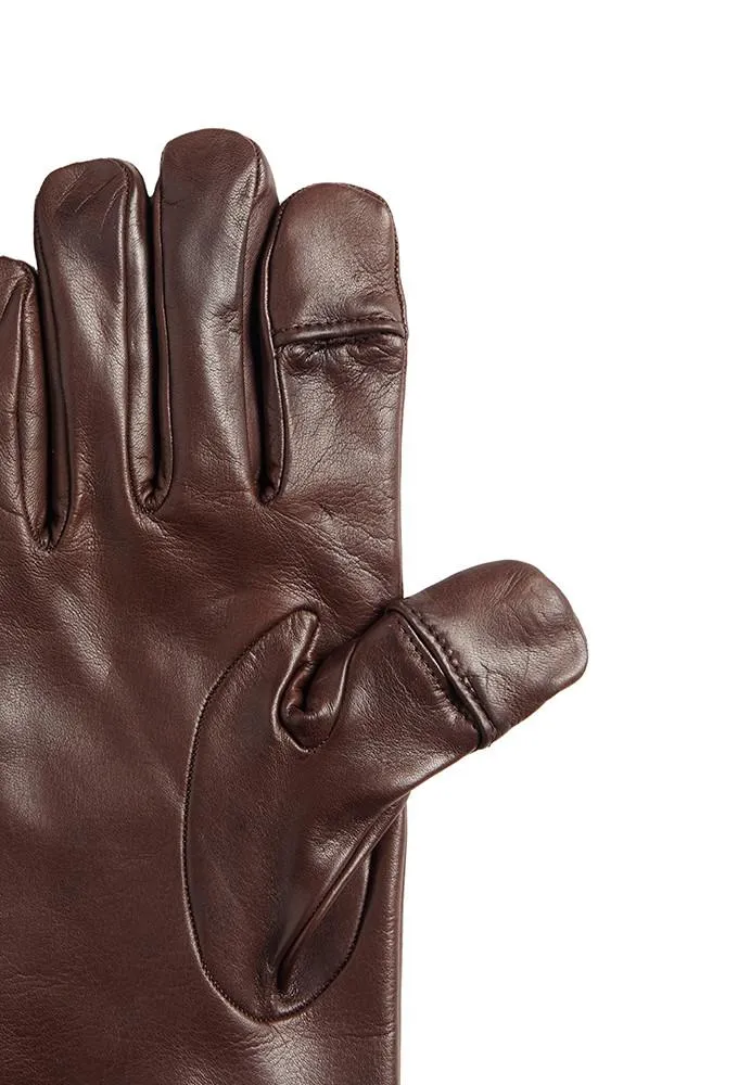 Brown Leather Genius Gloves