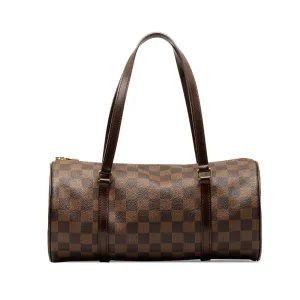 Brown Louis Vuitton Damier Ebene Papillon 30 Handbag