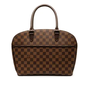 Brown Louis Vuitton Damier Ebene Sarria Horizontal Handbag