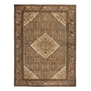 Brown Malayer Wool Rug 4'8" x 6'5"