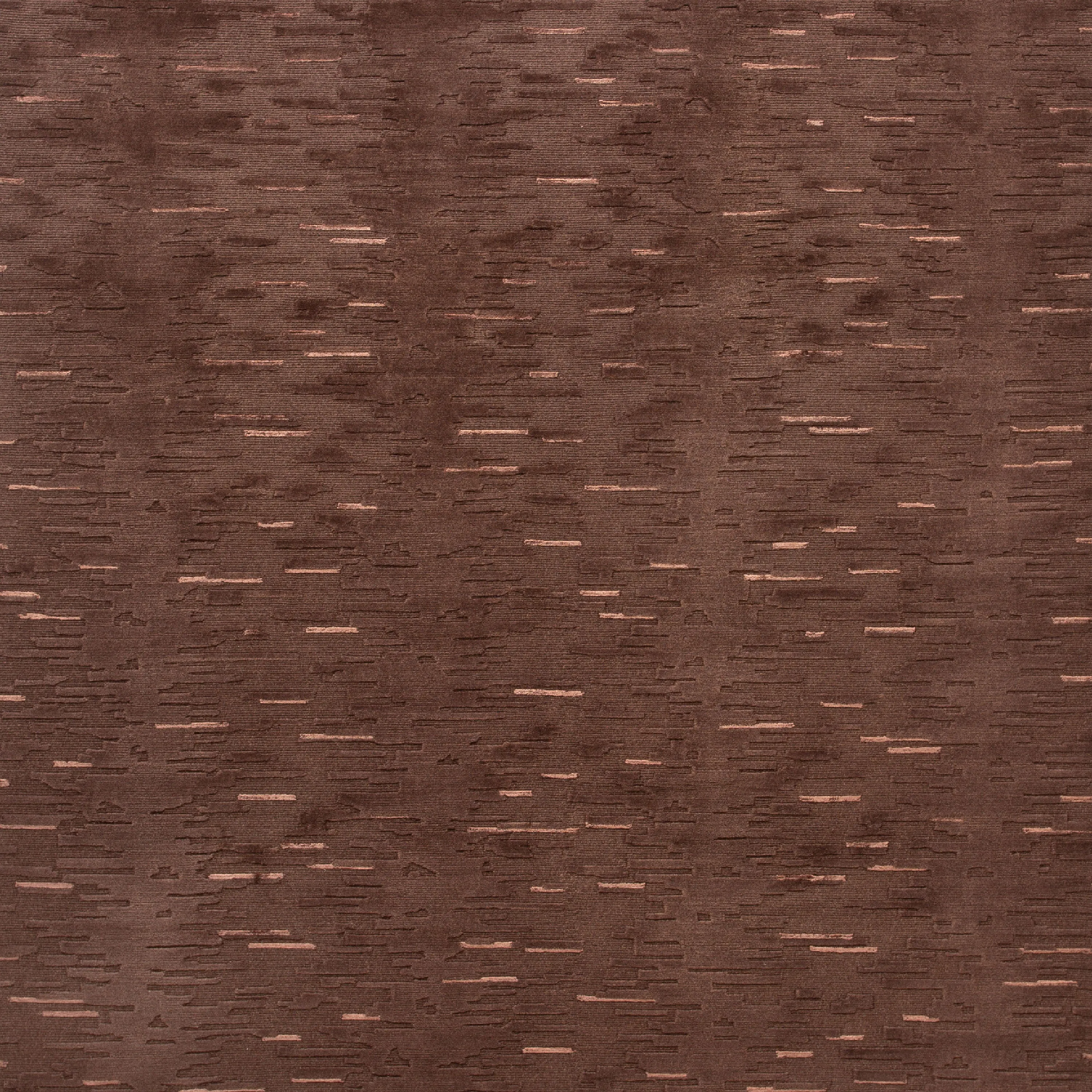 Brown Modern Wool Blend Rug - 7'11" x 9'10"