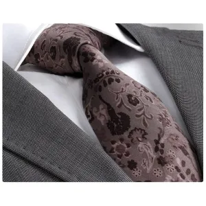 Brown Paisley Men's Necktie