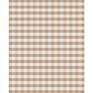 Brown Plaid Printed Backdrop