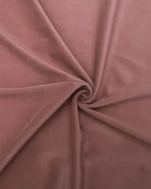 BROWN PLAIN POLYESTER VELVET FABRIC