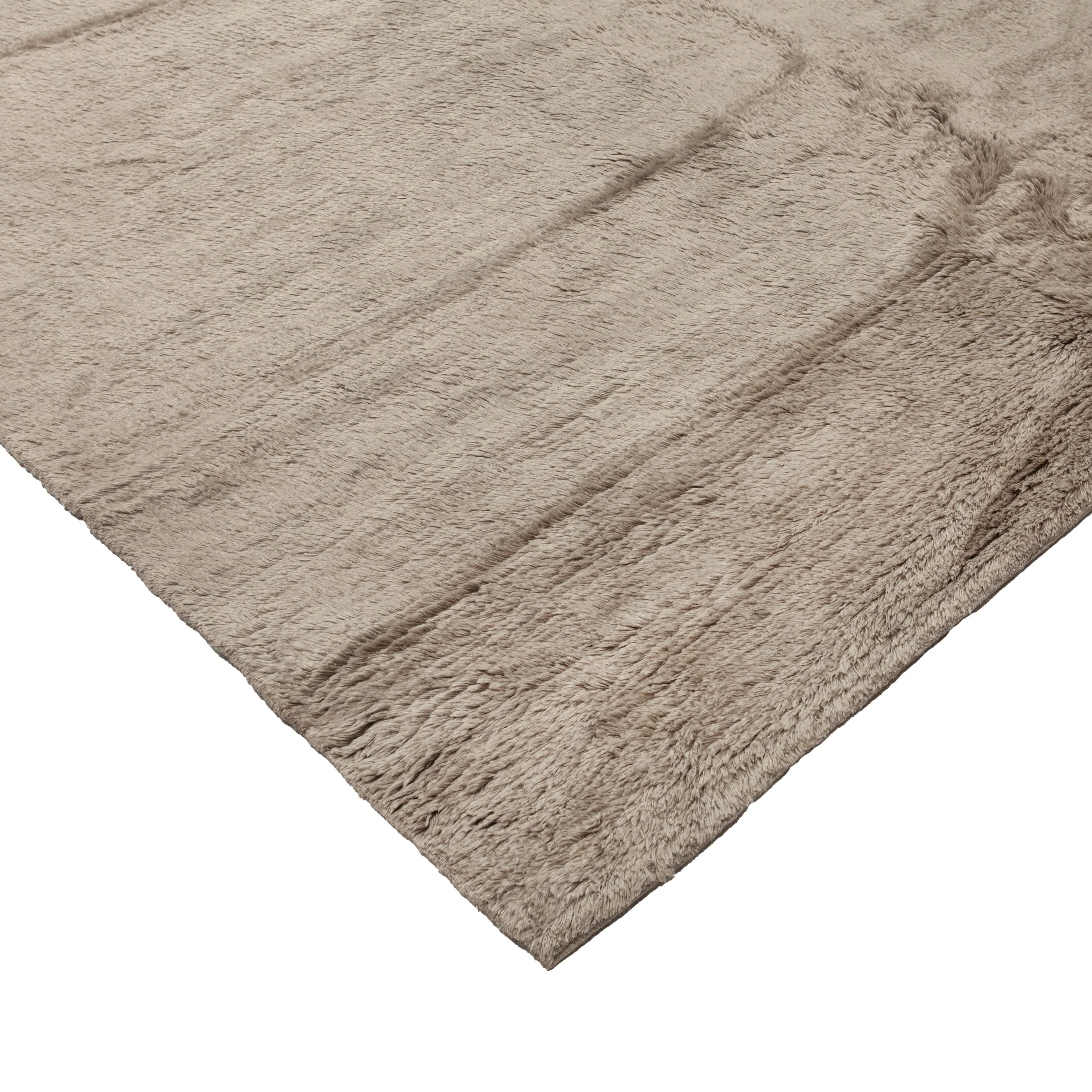 Brown Solid Mongolian Cashmere Rug - 14'x 20'