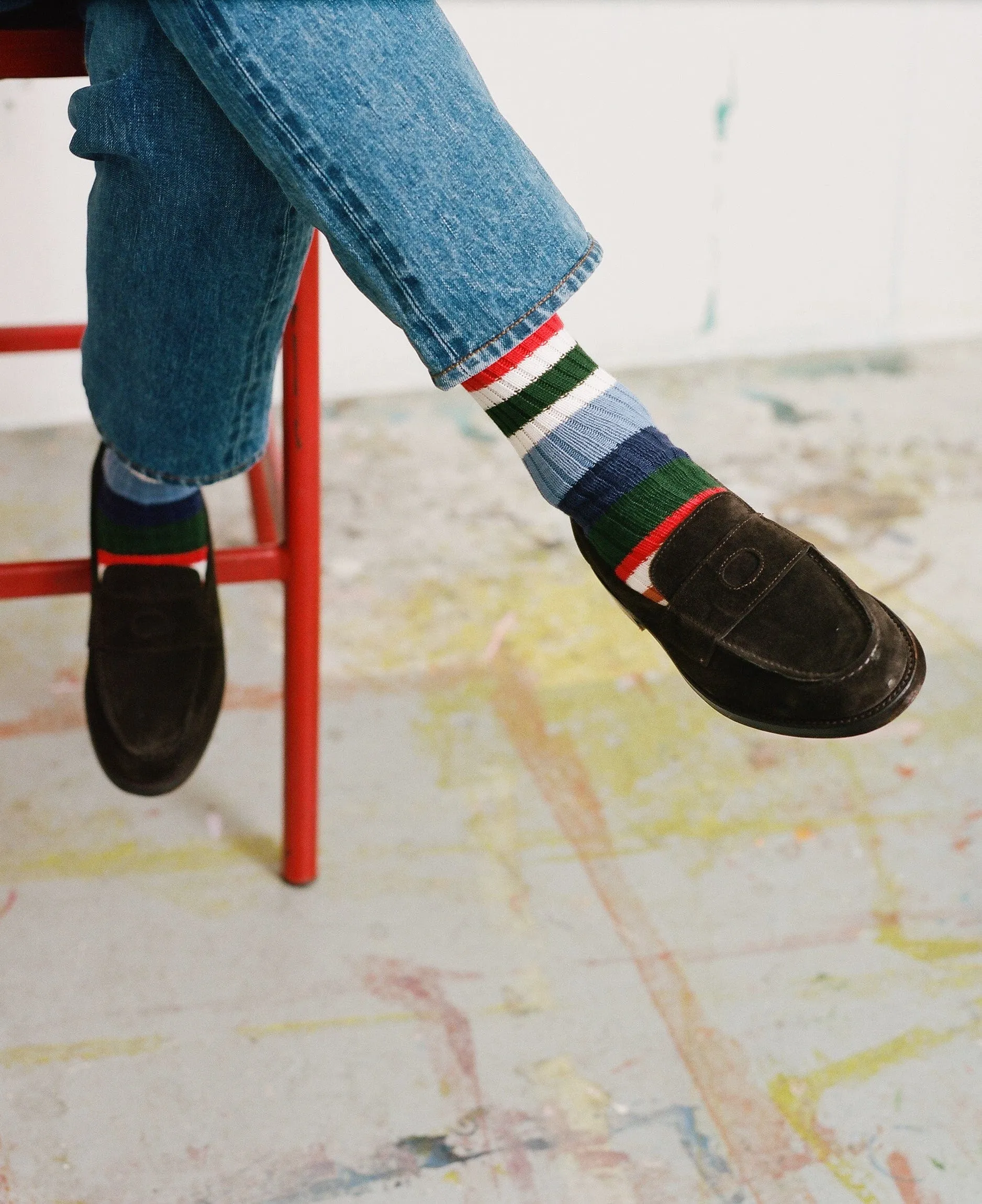 Brown Suede Charles Goodyear Welted Penny Loafer