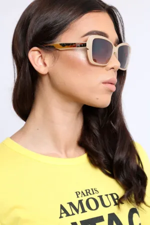 Brown Thick Frame Sunglasses - Sali