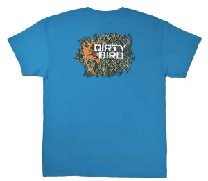 Browning Men's Distressed Dirty Bird Tee Blue Short Sleeve T-Shirt Size L