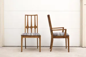 Broyhill Brasilia Plaid Dining Chairs