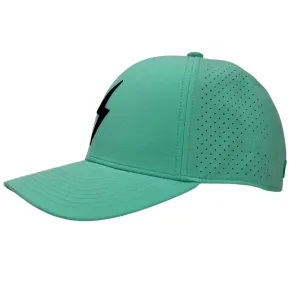 BRUCE BOLT CLASSIC 6-Panel Snapback Hat - MINT w/ BLACK BOLT