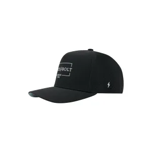 BRUCE BOLT Standard 5-Panel Snapback Hat - BLACK